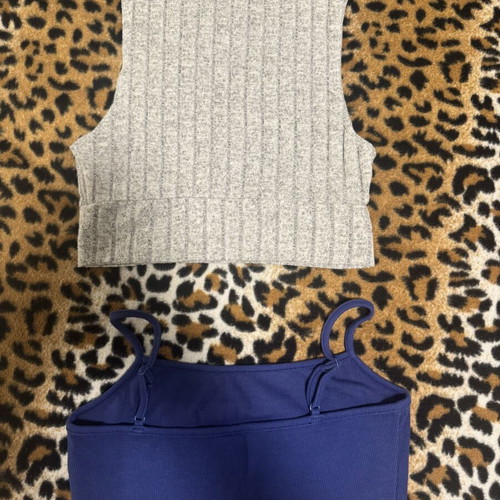 Shein tops size S like new, grey and blue