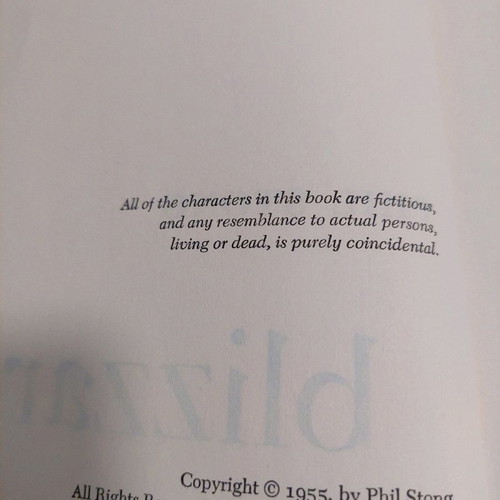 Blizzard by Phil Stong used, first edition 1955 hardcover