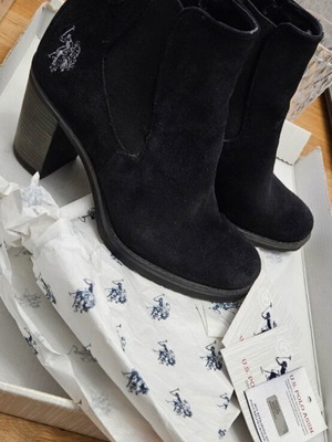 Polo Club women's black ankle boots used, size 36