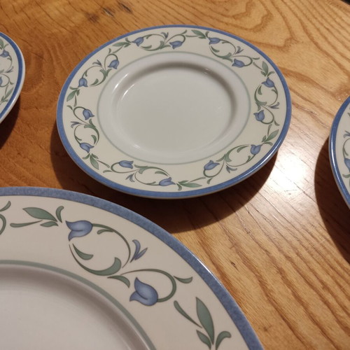 La Rochelle dinner plates set, 5 pieces, English vintage