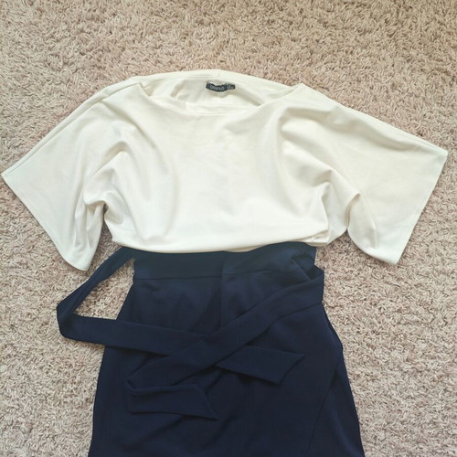 Boohoo Elegant Dress Black and Cream XL EU 44 like new