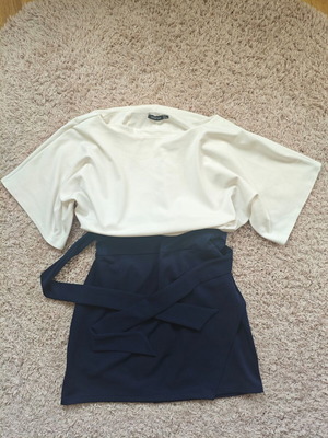 Boohoo Elegant Dress Black and Cream XL EU 44 like new