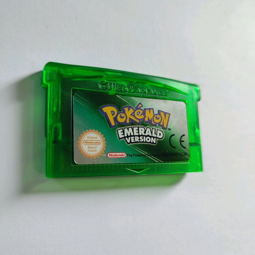 Emerald Pokemon GBA Game Boy Advance SP Cartridge used