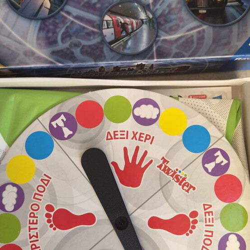 Scotland Yard and Twister board games, set of 2