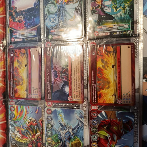 Bakugan metal cards set of 18 like new