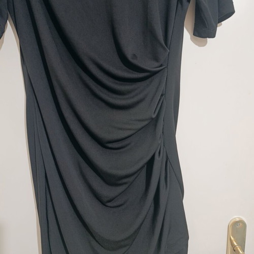 Draped dress H&M black, like new, size L