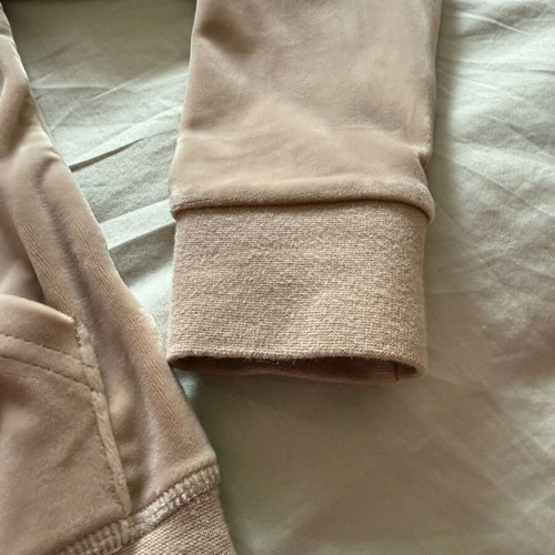 Juicy Couture Velour Diamante Robertson Hoodie like new, XS, beige brown