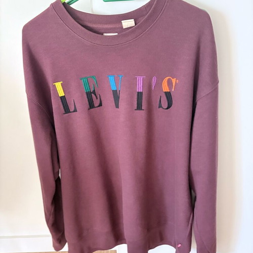 Levi’s men’s sweatshirt Large like new, brown and red