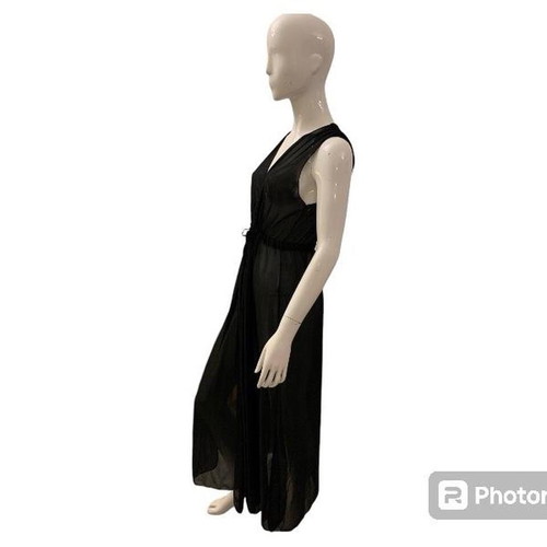 Black beach caftan new one size see through