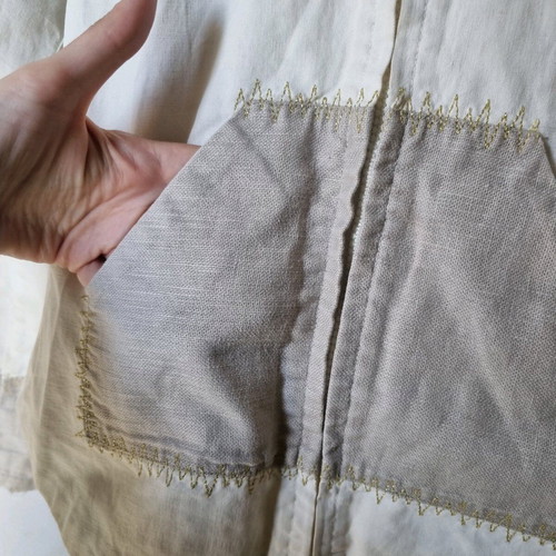 Linen jacket Vila like new, beige, size S