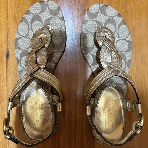 Coach flat sandals