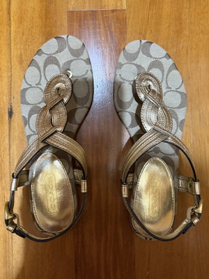 Coach flat sandals