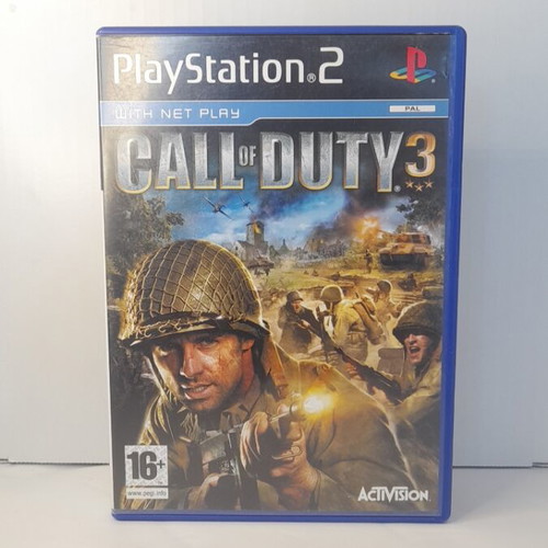 Call of Duty 3 PS2 like new, English version with manual