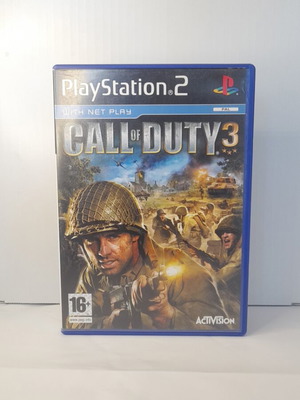 Call of Duty 3 PS2 like new, English version with manual
