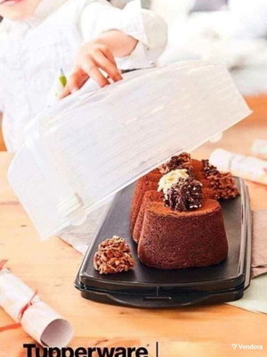 Tupperware Large Rectangular Delicié Cake Server new