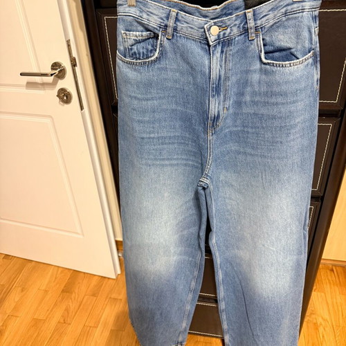 Zara Wide Leg Jeans Like New, Blue, Size M