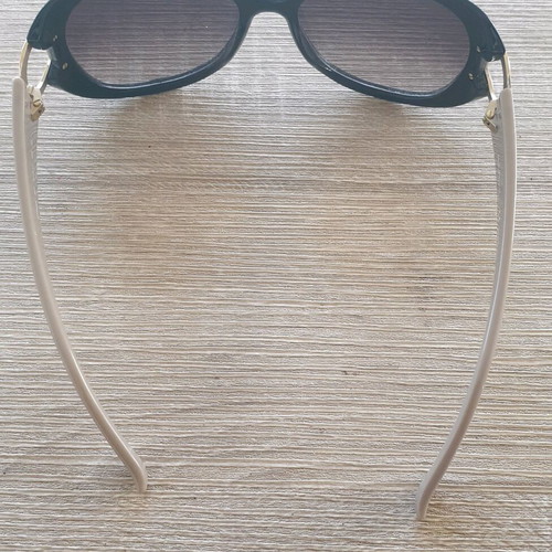 Salvatore Ferragamo SF668S women's semi-oval sunglasses like new, beige plastic