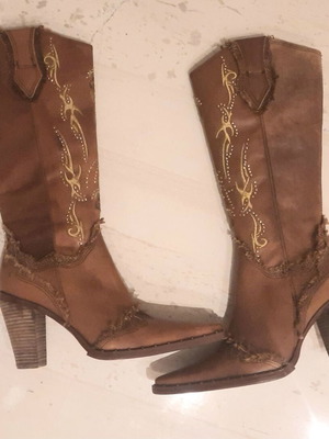 Andrea Moda 100% leather boots new size 37 brown