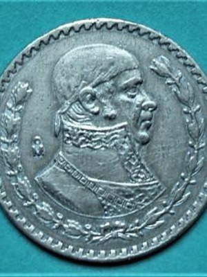 ΑΣΗΜΕΝΙΟ One Peso  Mexico ESTADOS UNIDOS MEXICANOS 1958.