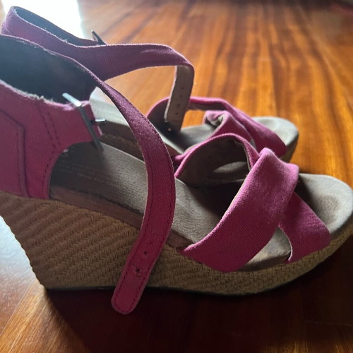 Toms platform shoes used, size 37, pink
