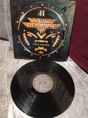 Bonfire Fire Works vinyl record used, rock