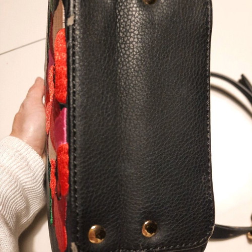 Zara cylindrical bag like new with embroidery