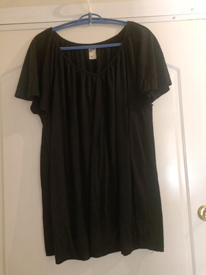 Anko women's black short-sleeve blouse size 18
