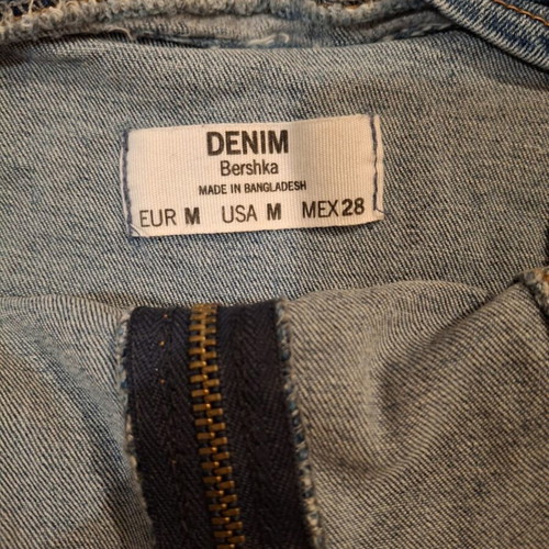 Bershka denim playsuit medium size for 16-year-old girls like new