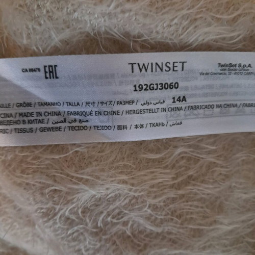 Twin-set cardigan beige like new, size S