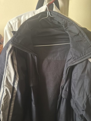 Χειμωνιάτικο μπουφάν large unisex μεταχειρισμένο, μαύρο και γκρι