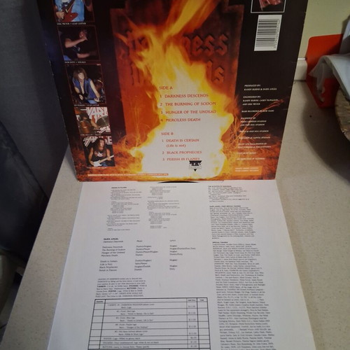 Dark Angel Darkness Descends vinyl album, metal
