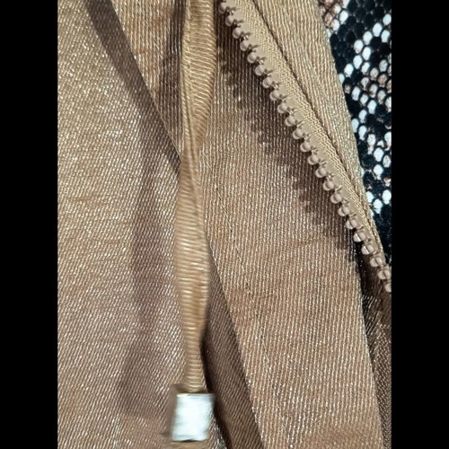 Pink Woman beige vest with zipper and elastic waist like new