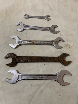 Set of German wrenches used