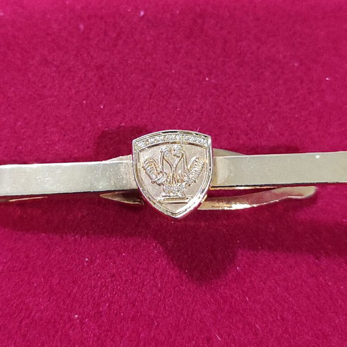 Tie clip with emblem of 12th Mechanized Infantry Division new