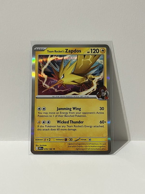 Pokemon Team Rocket’s Zapdos Holo DRI 070/182 like new