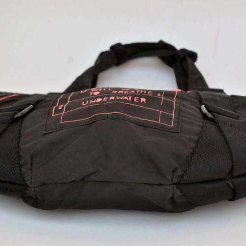 Diesel Vintage Shoulder Bag used, black with pink details Y2K
