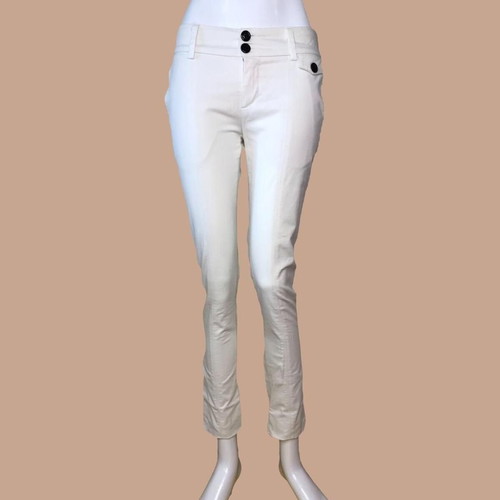 White low-rise Chino pants used, size XS