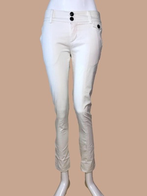 White low-rise Chino pants used, size XS