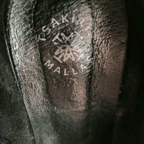 Tsakiris Mallas women's shoes used size 37 black and white with zipper and laces