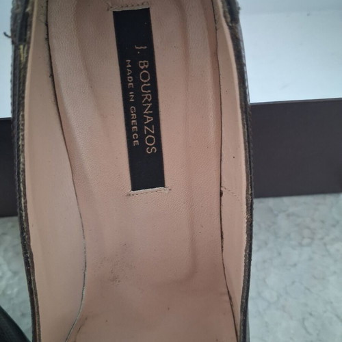 Bournazos classic leather pumps brown size 37.5 like new