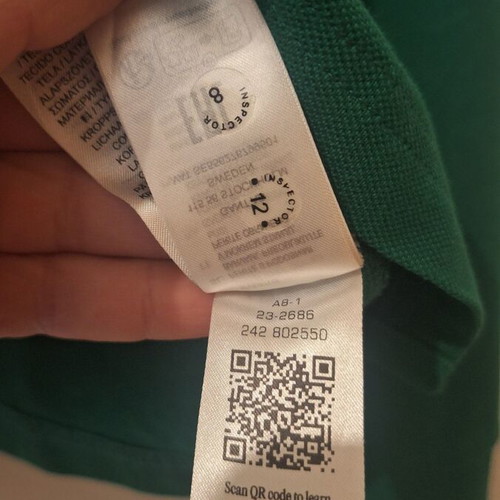 Gant kids long sleeve polo 128cm like new, green