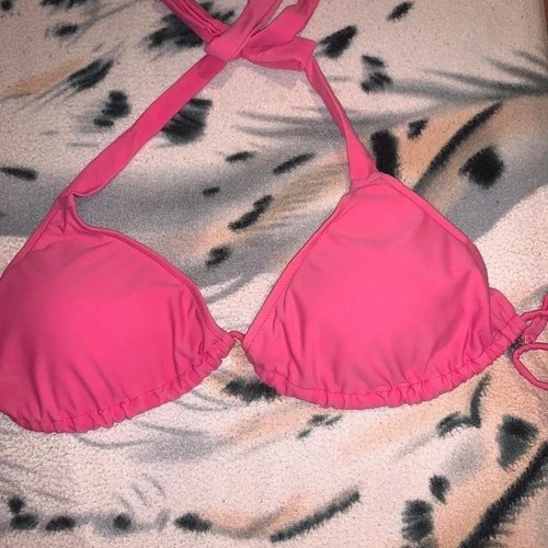 Bikini tops set size M like new, pink and blue