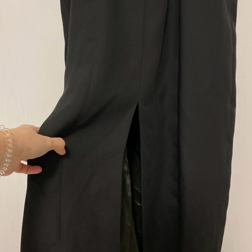 Maxi black dress Alessandro like new, size Medium, long with slit