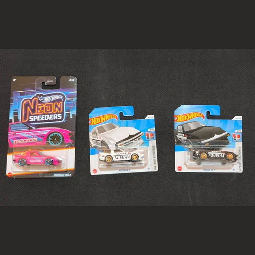 Hot Wheels Mazda RX-7 pack of 3 new
