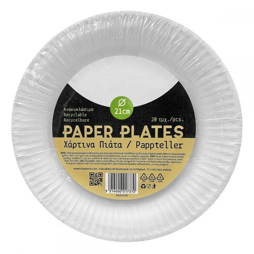 Paper plates new 21cm pack of 20