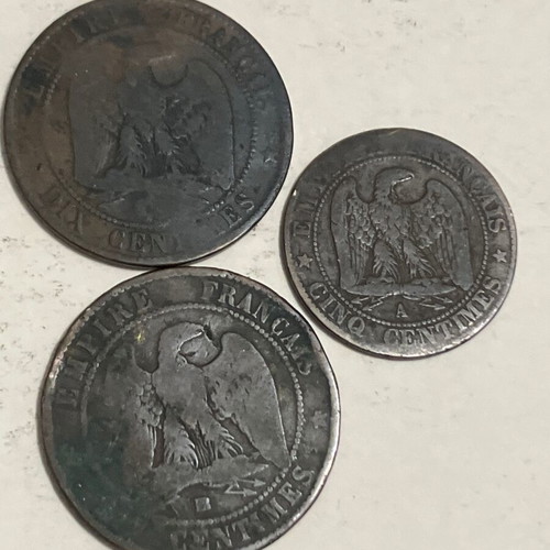 Lot of 11 European coins used, silver and copper 1835-1945