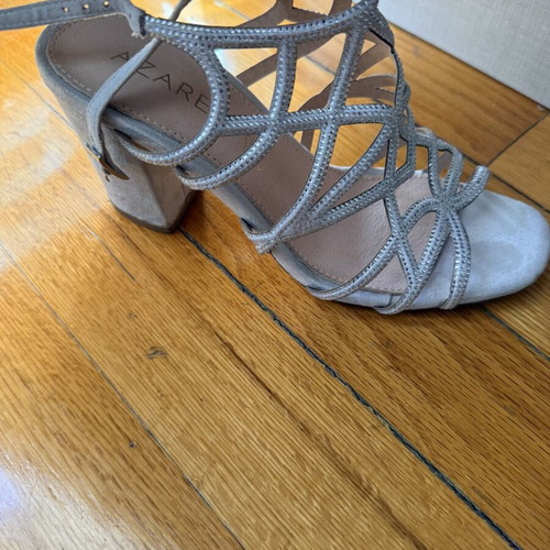 Silver Sandals size 37 like new