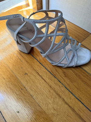 Silver Sandals size 37 like new