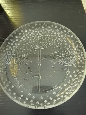 Rosenthal Flower Rain set of 6 vintage handmade crystal serving plates