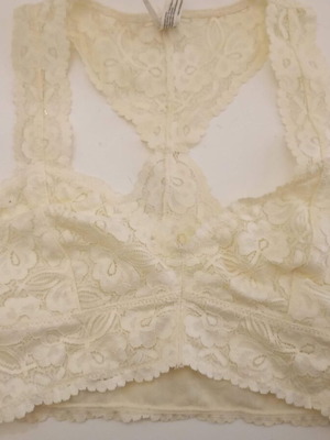 Lace bustier beige like new
